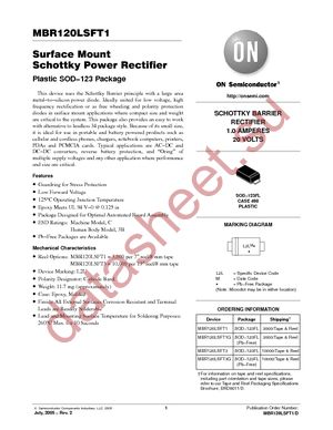 MBR120LSFT1G datasheet  